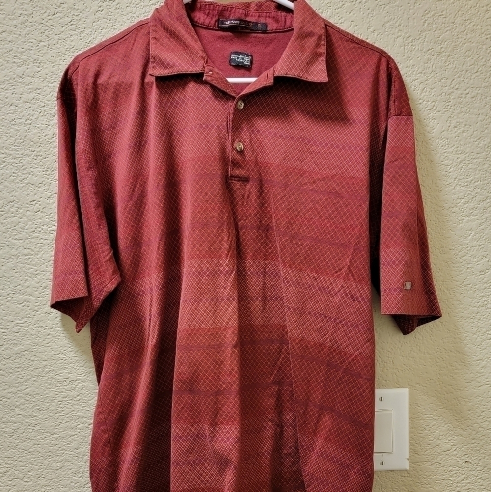 Tiger Woods collection polo, red Size large